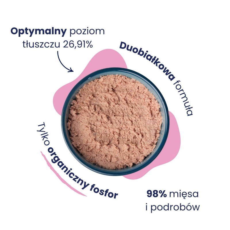 Karma mokra łosoś z indykiem dla kota 185g - Baltica Excellent