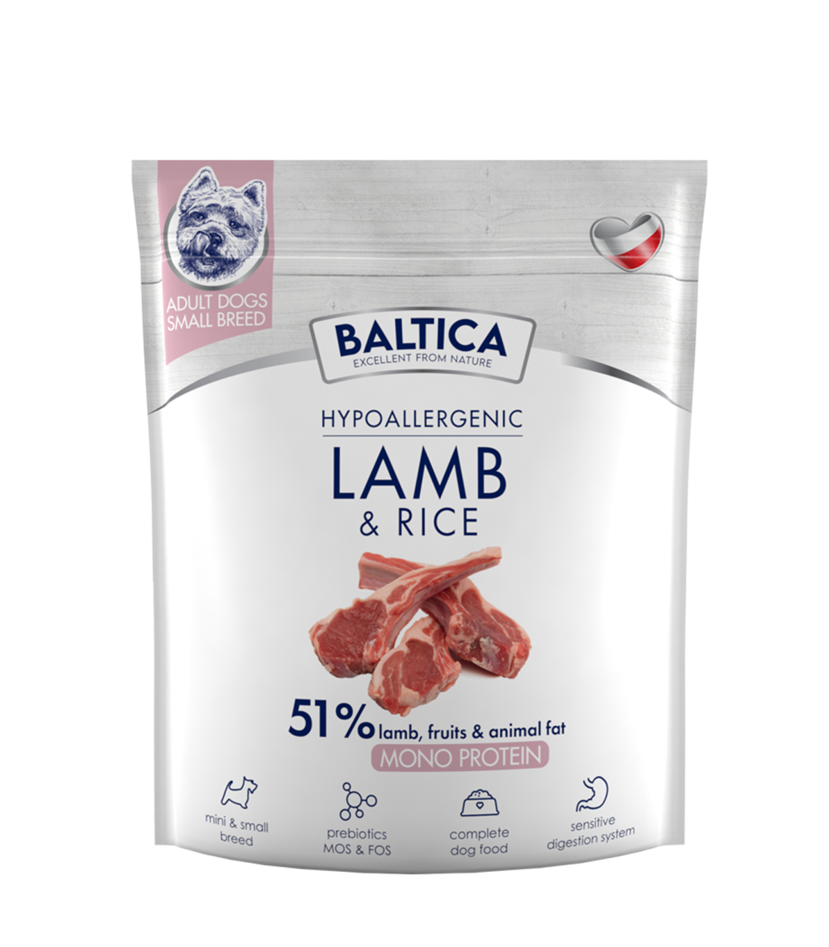 2x Jagnięcina z ryżem dla ras małych i miniaturowych karma 1kg - Rabat na drugie opakowanie