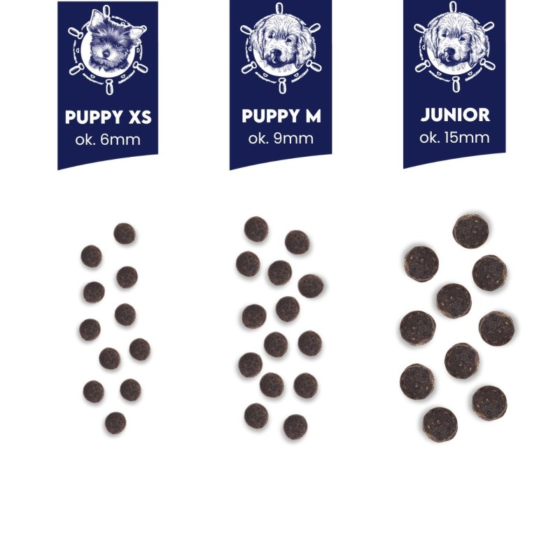 2x Łosoś (Hypoallergenic) dla szczeniąt ras średnich i dużych karma 1kg -  Rabat na drugie opakowanie