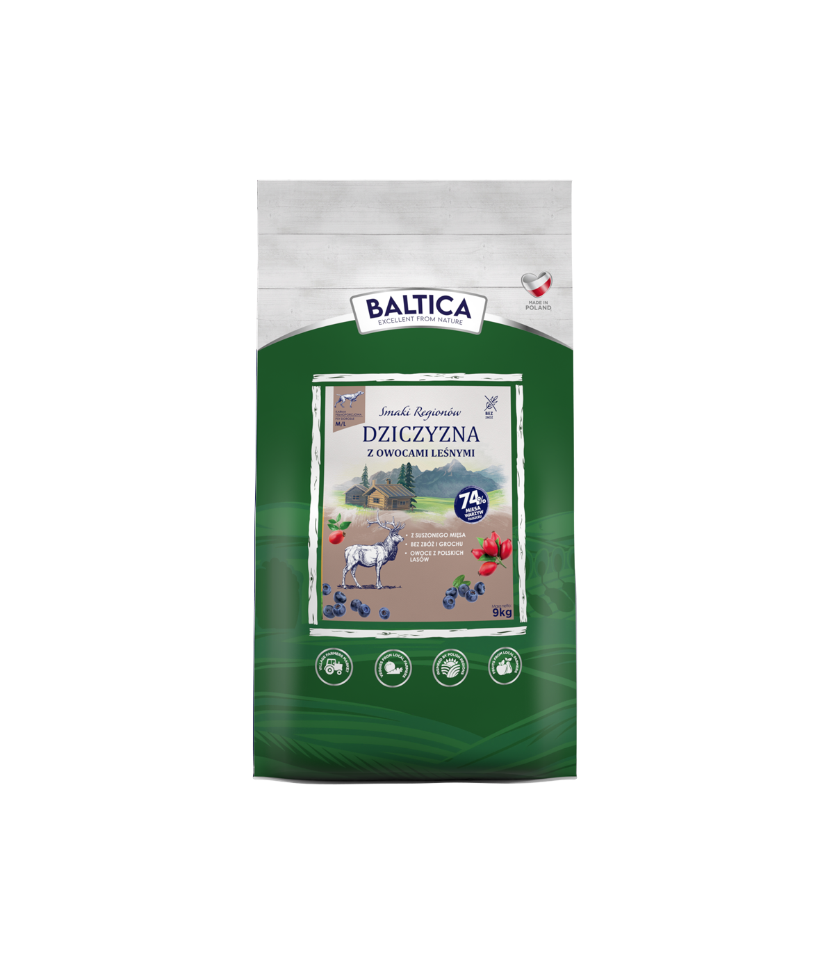 2x Dziczyzna z owocami leśnymi dla ras średnich i dużych karma 9kg - Rabat na drugie opakowanie