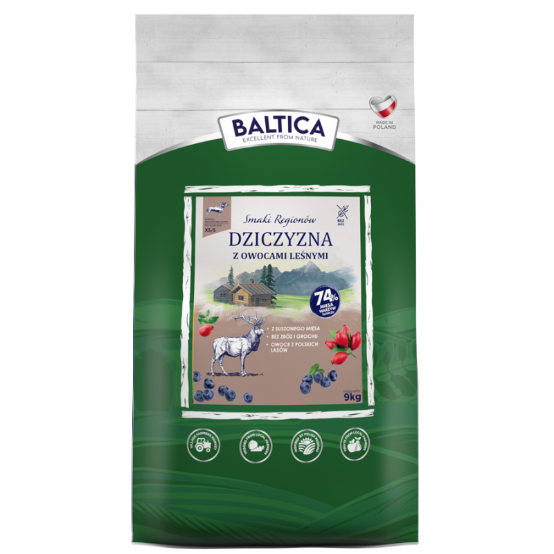 2x Dziczyzna z owocami leśnymi dla ras małych i miniaturowych karma 9kg - Rabat na drugie opakowanie