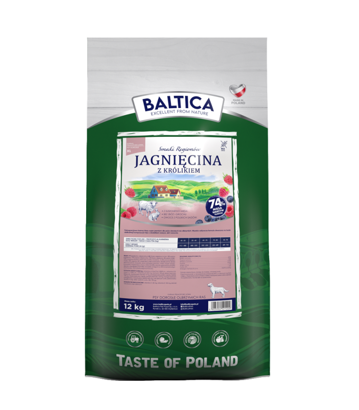 2x Jagnięcina z królikiem dla ras olbrzymich karma 12kg - Rabat na drugie opakowanie