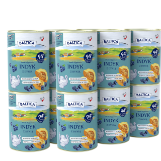 12x Karma mokra indyk z dynią dla psa 400g - Baltica Smaki Regionów