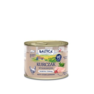 12x Karma mokra mono kurczak dla kota 185g - Baltica Smaki Regionów