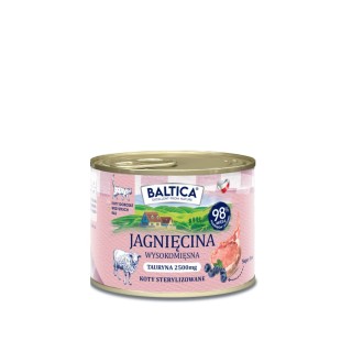 12x Karma mokra mono jagnięcina dla kota 185g - Baltica Smaki Regionów