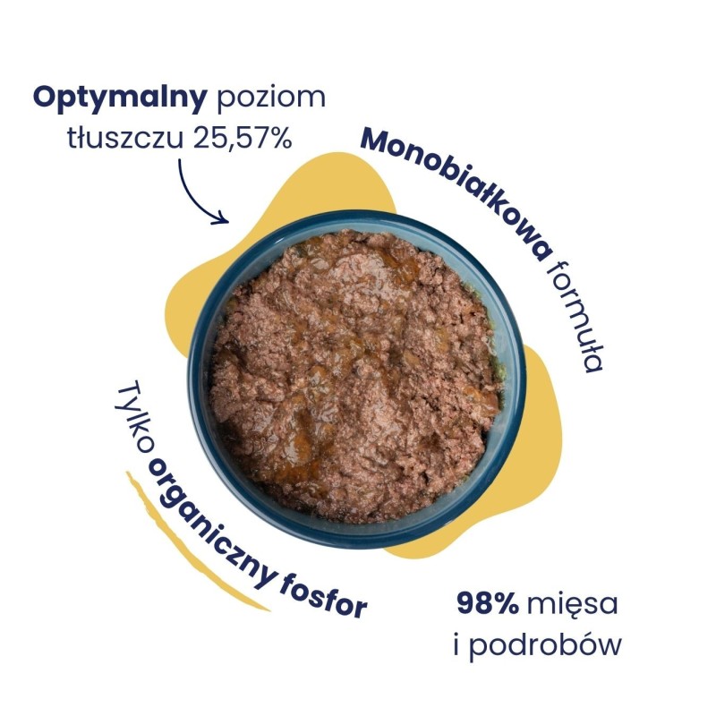 12x Karma mokra mono wieprzowina dla kota 185g - Baltica Smaki Regionów