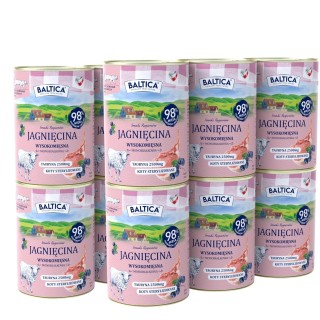 12x Karma mokra mono jagnięcina dla kota 400g - Baltica Smaki Regionów