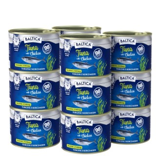 12x Karma mokra Tuńczyk z kurczakiem dla kota 185g - Baltica Excellent
