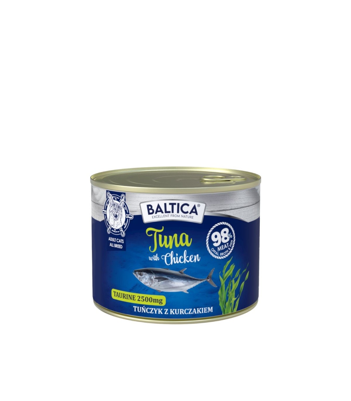 12x Karma mokra Tuńczyk z kurczakiem dla kota 185g - Baltica Excellent