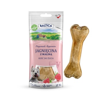 Kość do żucia dla psa jagnięcina z maliną 1szt. - Baltica Smaki Regionów