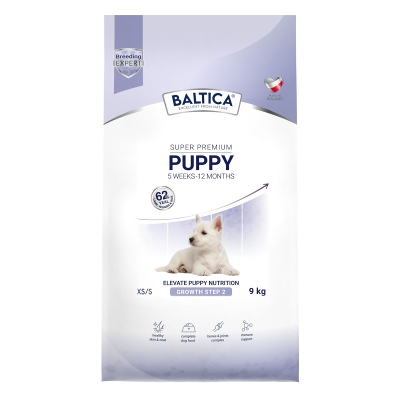 Karma sucha dla szczeniąt cielęcina z jagnięciną dla ras małych i miniaturowych 9kg - Baltica Breeding Expert