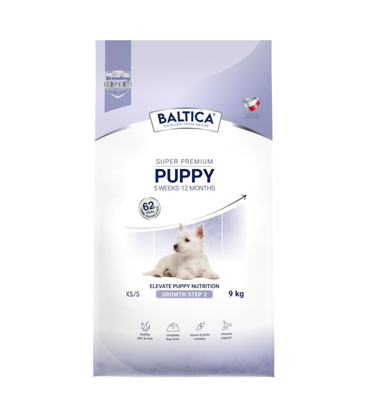 Karma sucha dla szczeniąt cielęcina z jagnięciną dla ras małych i miniaturowych 9kg - Baltica Breeding Expert