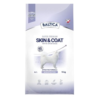 Karma sucha Skin & Coat dla białych psów ras średnich i dużych 9kg - Baltica Breeding Expert