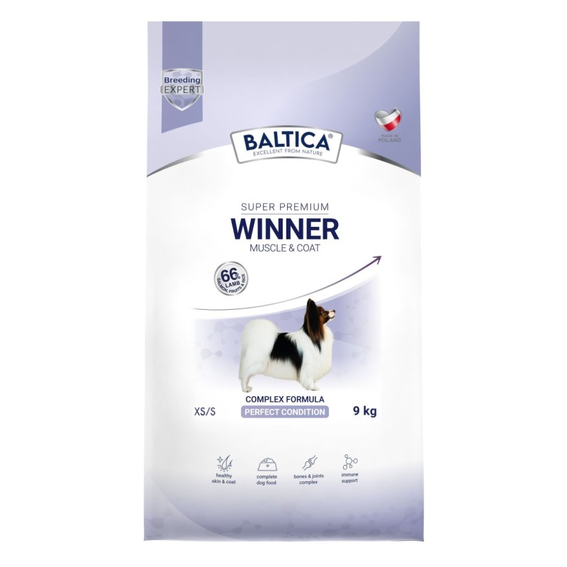 Karma sucha Muscle & Coat dla wystawowych psów ras małych i miniaturowych 9kg - Baltica Breeding Expert