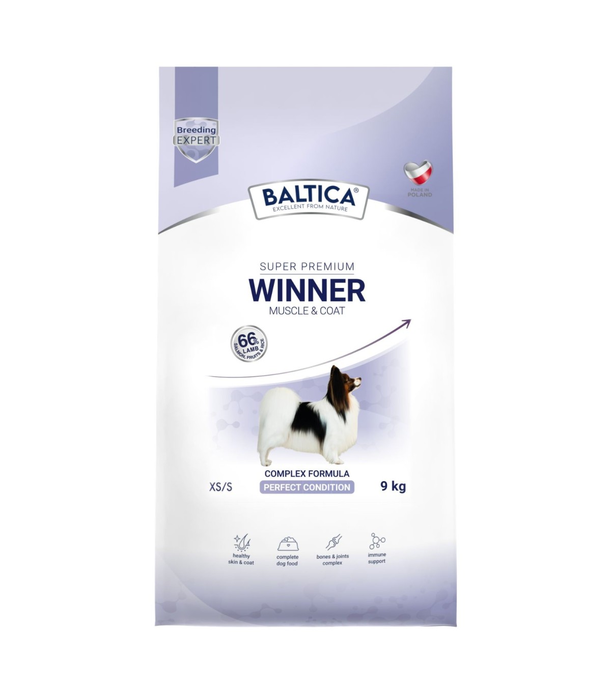 Karma sucha Muscle & Coat dla wystawowych psów ras małych i miniaturowych 9kg - Baltica Breeding Expert