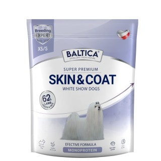 Karma sucha Skin & Coat dla białych psów ras małych i miniaturowych 1kg - Baltica Breeding Expert