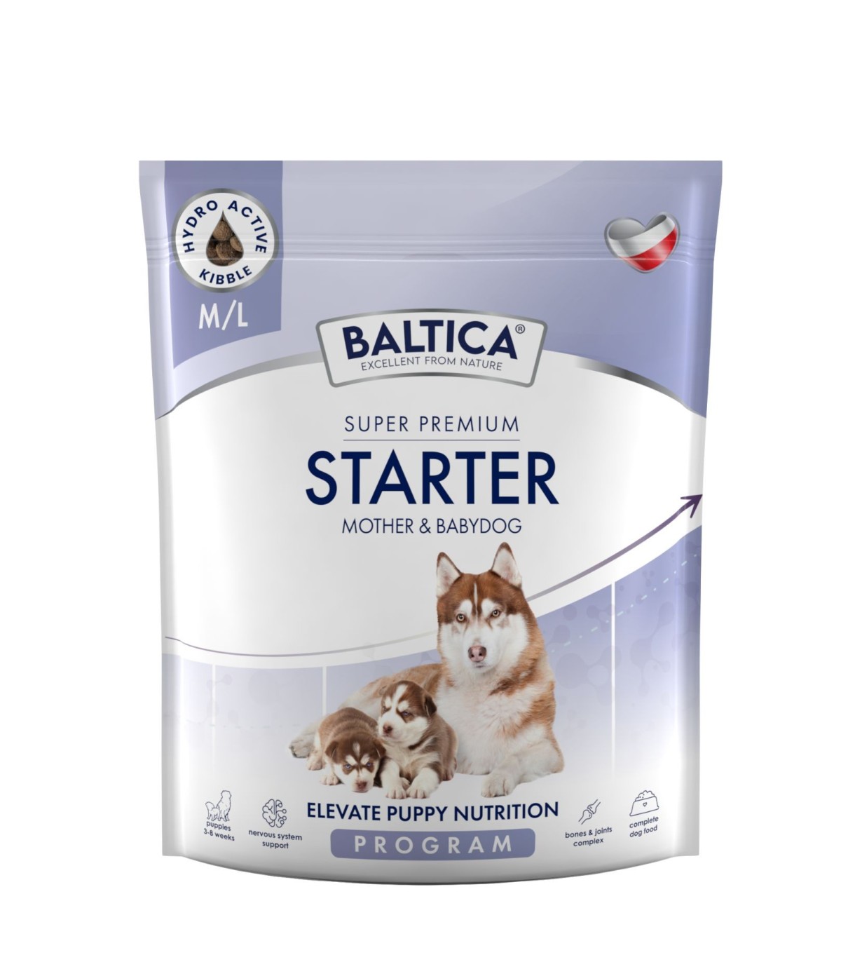 Starter dla szczeniąt i matek karmiących ras średnich i dużych karma 1kg - Baltica Breeding Expert