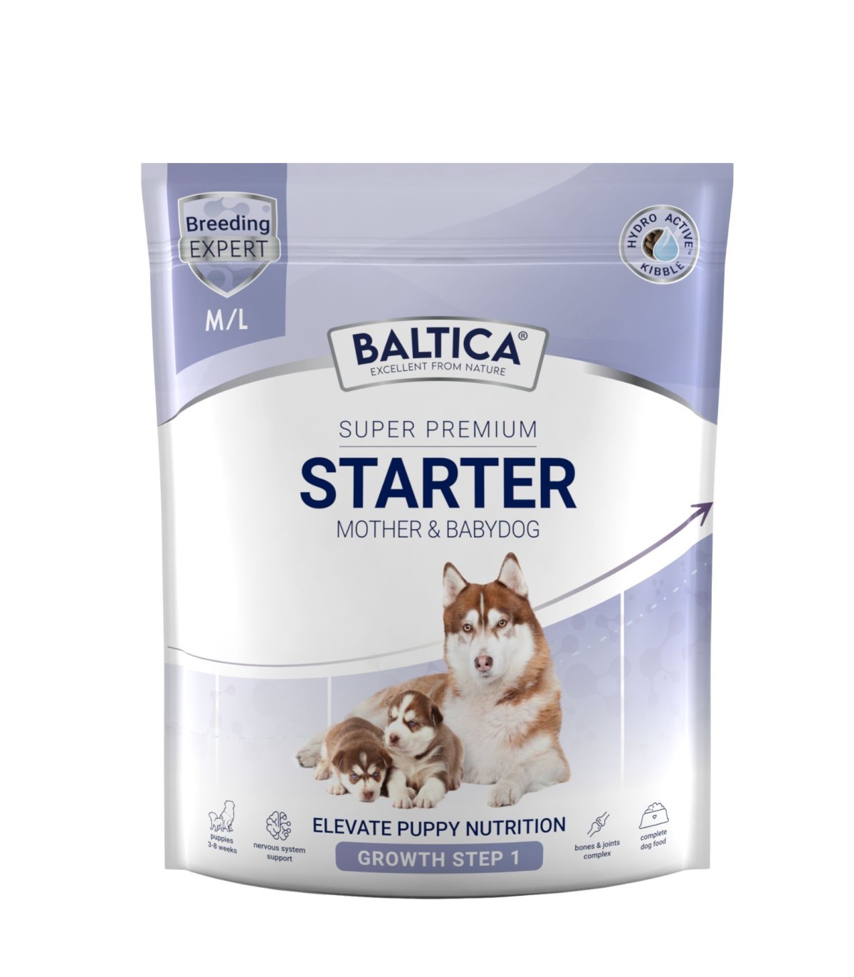 Starter dla szczeniąt i matek karmiących ras średnich i dużych karma 1kg - Baltica Breeding Expert
