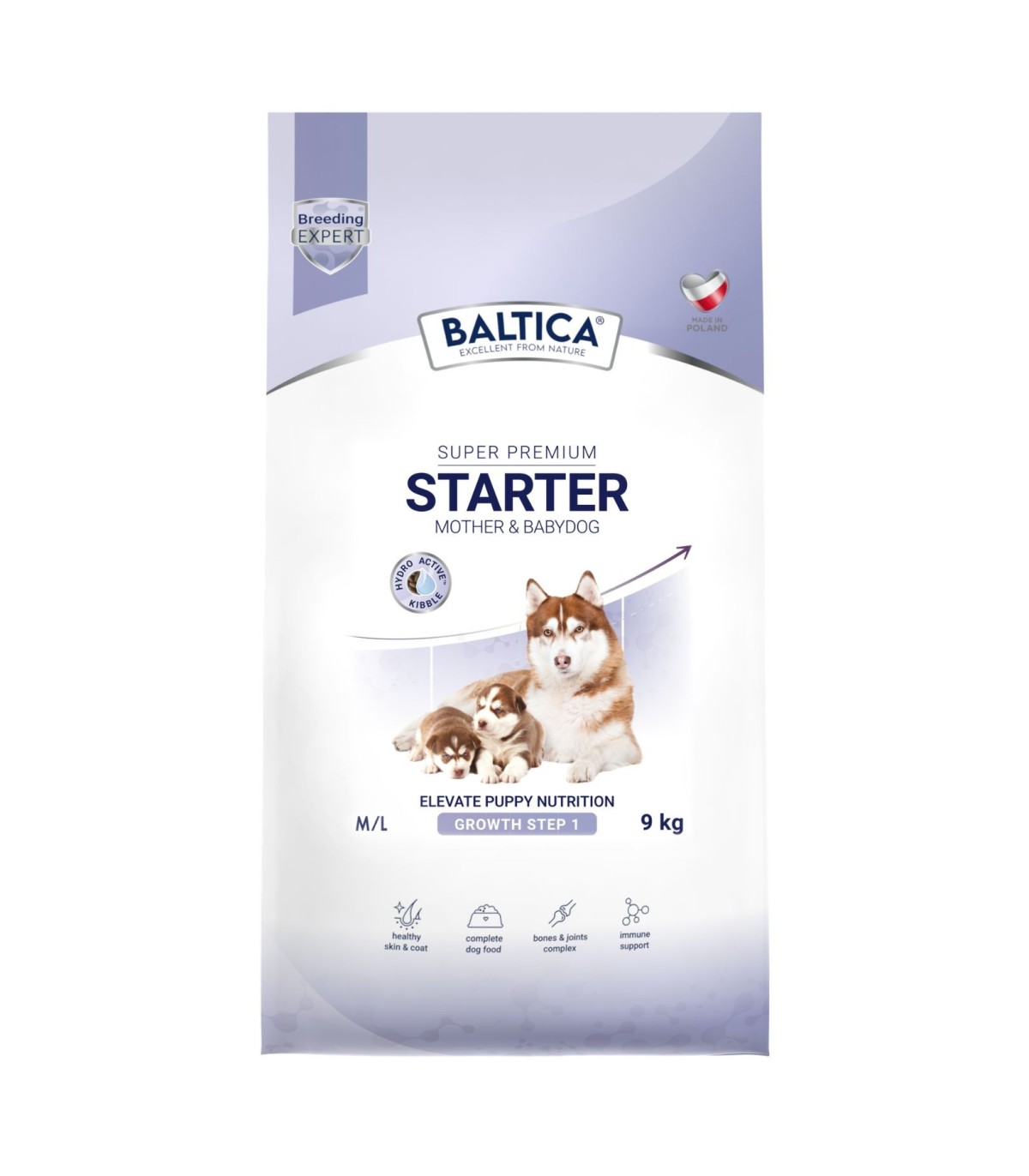 Starter dla szczeniąt i matek karmiących ras średnich i dużych karma 9kg - Baltica Breeding Expert