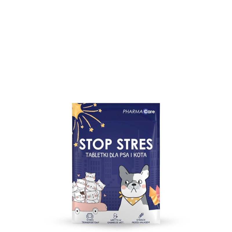 Zestaw Spokojnych Wakacji - przysmaki HELLO SUMMER kaczka z rybą + tabletki Stop Stress + Butelka