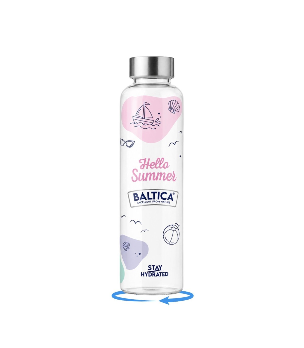 Zestaw Spokojnych Wakacji - przysmaki HELLO SUMMER kaczka z rybą + tabletki Stop Stress + Butelka