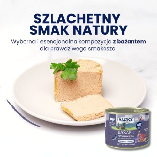 Karma mokra mono bażant dla kota 185g - Baltica Smaki Regionów