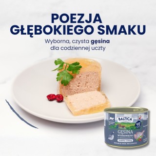 Karma mokra mono gęsina dla kota 185g - Baltica Smaki Regionów