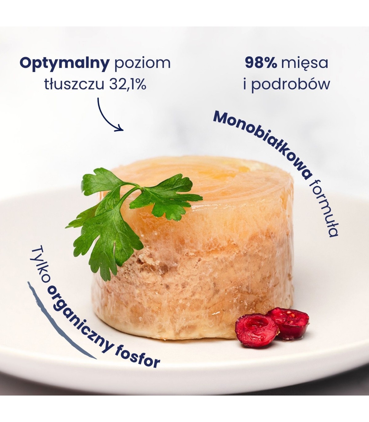 Karma mokra mono gęsina dla kota 185g - Baltica Smaki Regionów