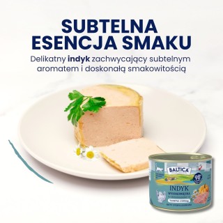 Karma mokra mono indyk dla kota 185g - Baltica Smaki Regionów