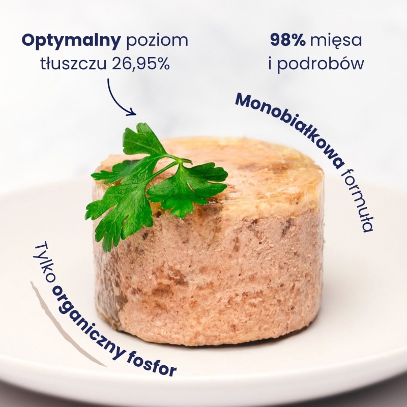 Karma mokra kurczak z indykiem dla kota 185g - Baltica Smaki Regionów