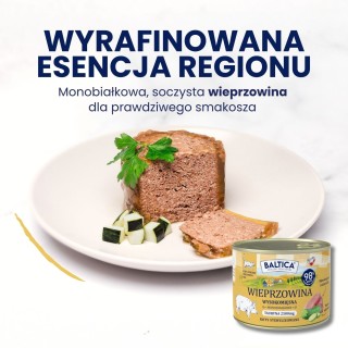 Karma mokra mono wieprzowina dla kota 185g - Baltica Smaki Regionów