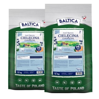 2 x 12 kg Baltica Cielęcina z jagnięciną dużych ras