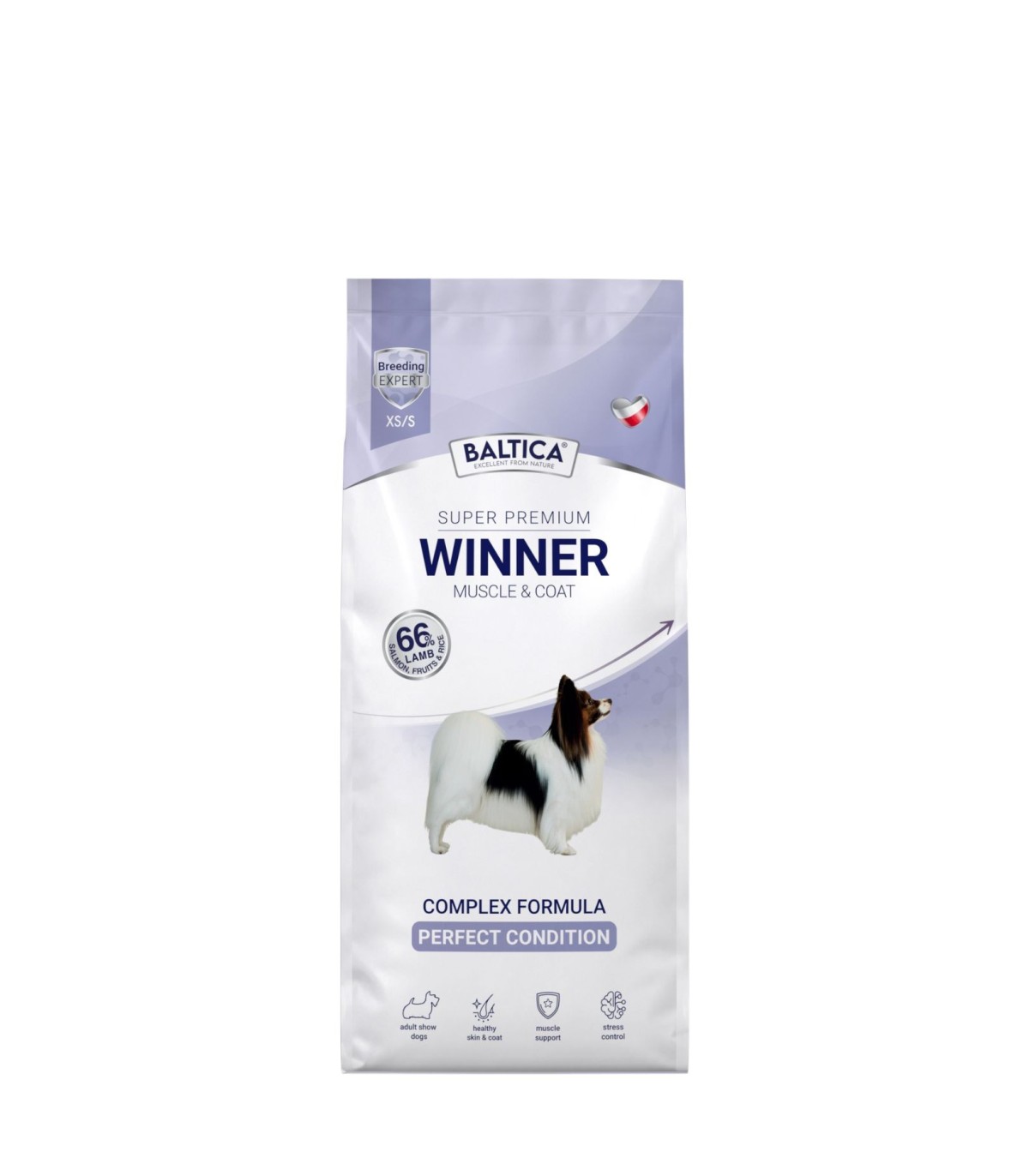 Karma sucha Muscle & Coat dla wystawowych psów ras małych i miniaturowych 3kg - Baltica Breeding Expert