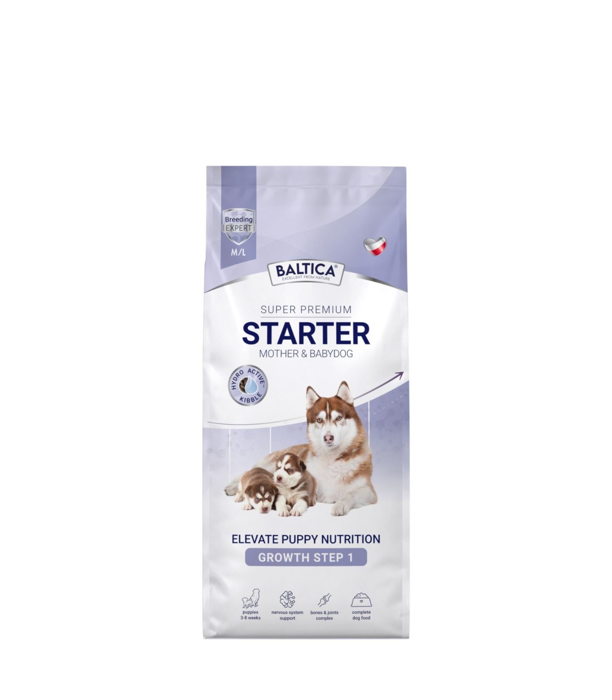 Starter dla szczeniąt i matek karmiących ras średnich i dużych karma 3kg - Baltica Breeding Expert