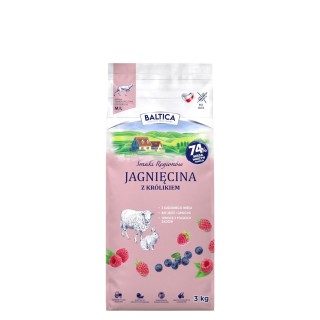 Jagnięcina z królikiem dla ras średnich i dużych karma 3kg - Baltica Smaki Regionów
