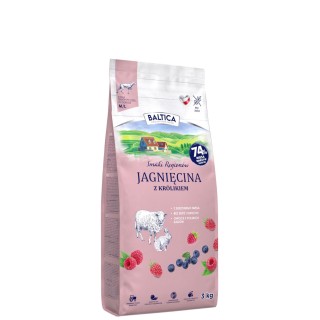 Jagnięcina z królikiem dla ras średnich i dużych karma 3kg - Baltica Smaki Regionów