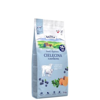 Cielęcina z jagnięciną dla ras średnich i dużych karma 3kg - Baltica Smaki Regionów