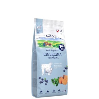 Cielęcina z jagnięciną dla ras małych i miniaturowych karma 3kg - Baltica Smaki Regionów