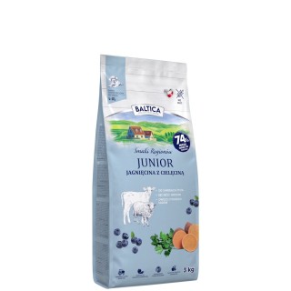 Jagnięcina z cielęciną dla szczeniąt ras dużych i olbrzymich karma 3kg - Baltica Smaki Regionów