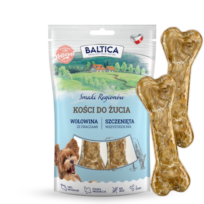 Zestaw dla szczeniąt - paski mięsne, przysmaki i kości dla  - Baltica Smaki Regionów