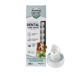 Chusteczki do higieny jamy ustnej psa Dental Care Wpies - Baltica Breeding Expert 10 szt.