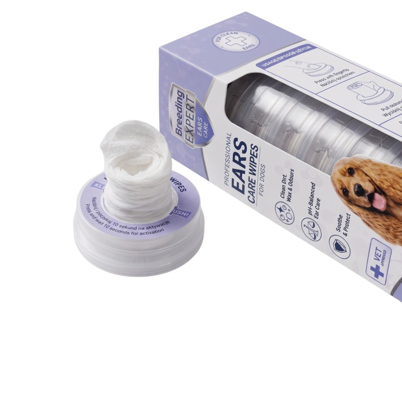 Chusteczki do higieny uszu psa Ears Care Wipes - Baltica Breeding Expert 1 szt.