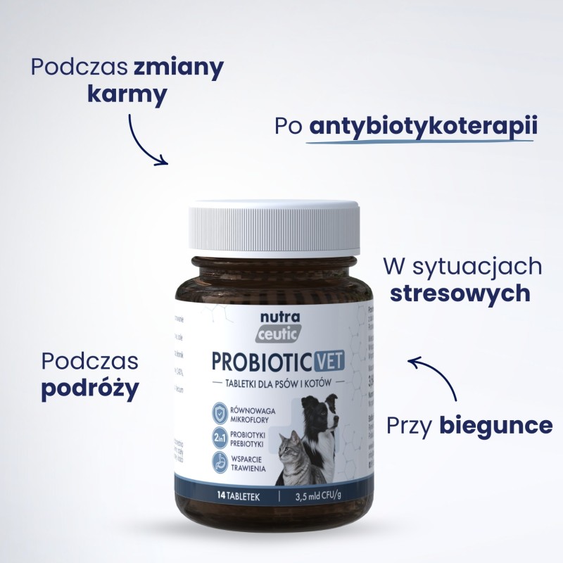 Probiotyki w tabletkach dla psa i kota 14 szt. - Baltica Nutraceutic