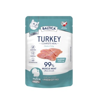 Karma mokra kurczak z indykiem dla kota 100g - Baltica Nutraceutic