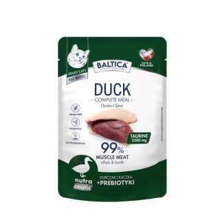 Karma mokra kurczak z kaczką dla kota 100g - Baltica Nutraceutic