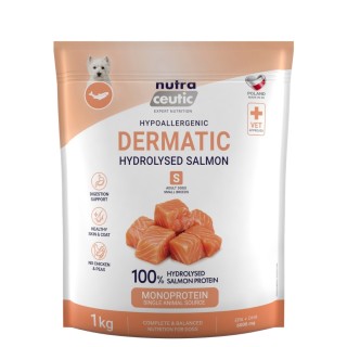 Łosoś z ryżem (Dermatic) dla ras małych karma  hydrolizowana 1kg - Baltica Nutraceutic Hydrolysed