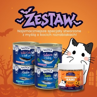 Zestaw Halloweenowy z rybą dla kota - Baltica Excellent