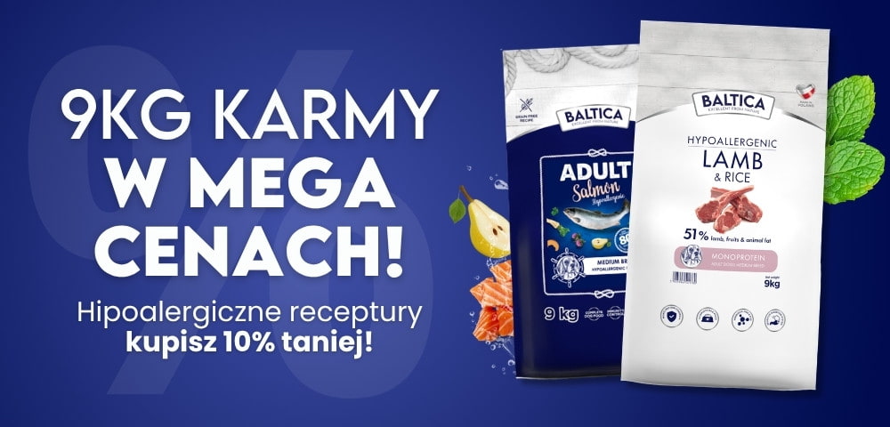 Karmy 9 kg taniej o 15%