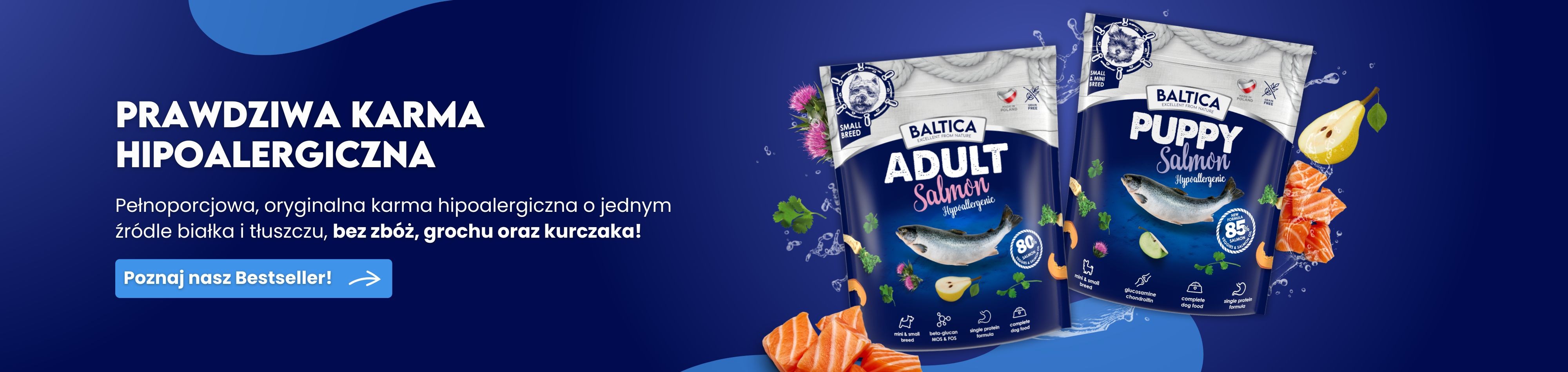 Karmy hipoalergiczne z łososiem